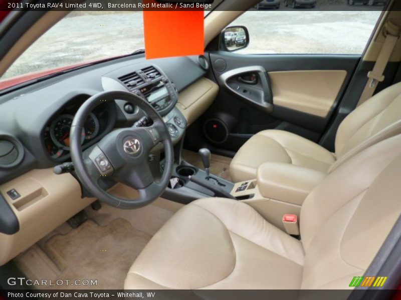 Barcelona Red Metallic / Sand Beige 2011 Toyota RAV4 Limited 4WD