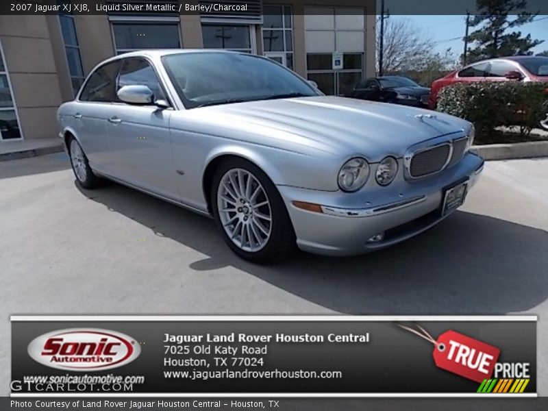 Liquid Silver Metallic / Barley/Charcoal 2007 Jaguar XJ XJ8