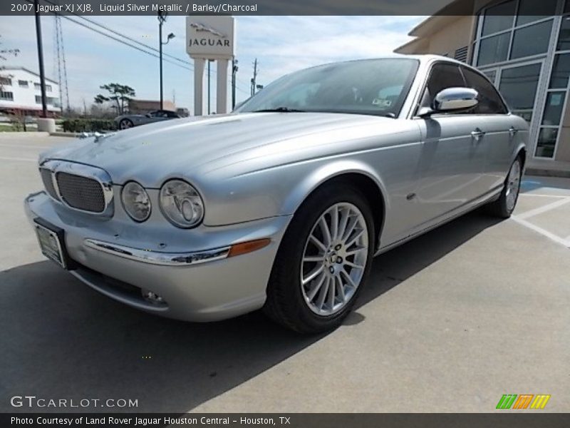 Liquid Silver Metallic / Barley/Charcoal 2007 Jaguar XJ XJ8