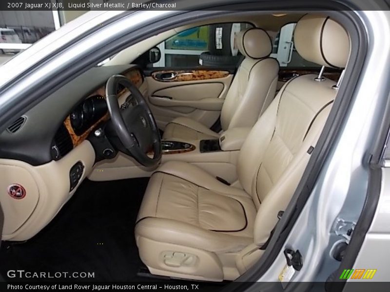 Liquid Silver Metallic / Barley/Charcoal 2007 Jaguar XJ XJ8
