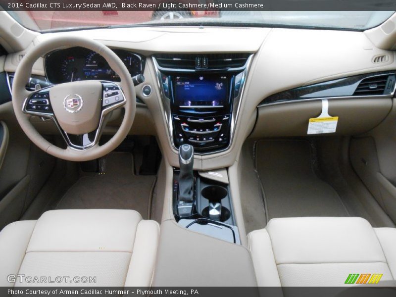 Black Raven / Light Cashmere/Medium Cashmere 2014 Cadillac CTS Luxury Sedan AWD