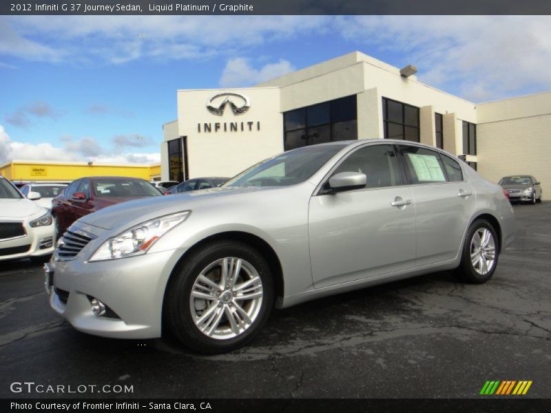 Liquid Platinum / Graphite 2012 Infiniti G 37 Journey Sedan