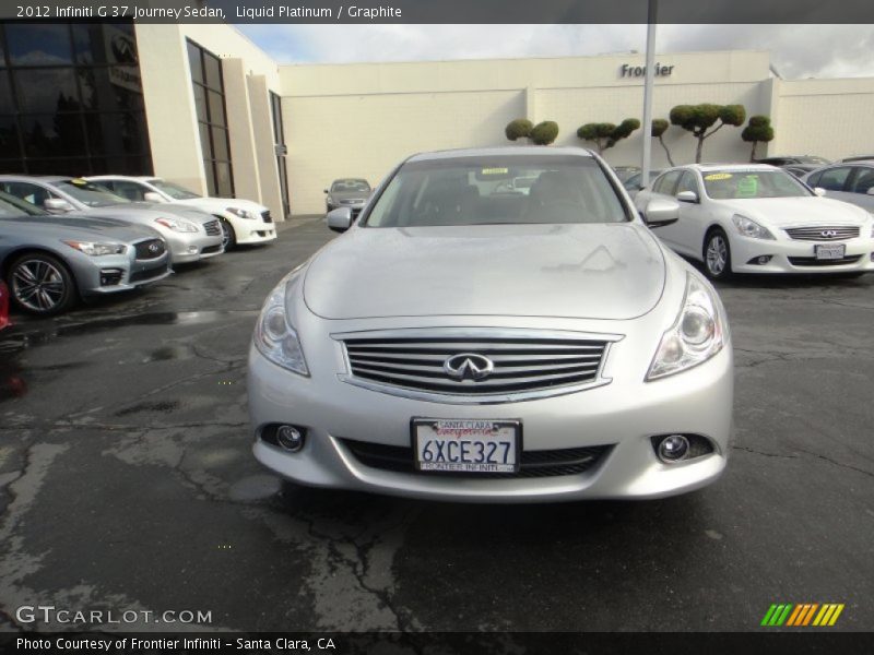 Liquid Platinum / Graphite 2012 Infiniti G 37 Journey Sedan