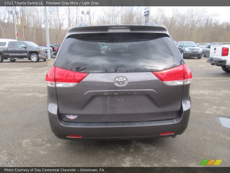 Predawn Gray Mica / Light Gray 2012 Toyota Sienna LE