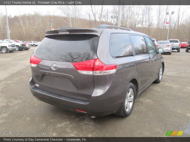 Predawn Gray Mica / Light Gray 2012 Toyota Sienna LE