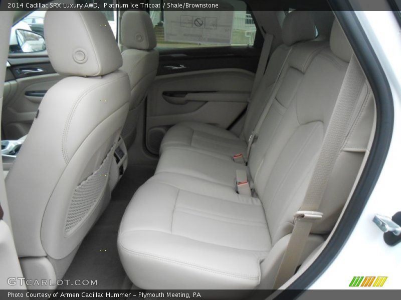 Platinum Ice Tricoat / Shale/Brownstone 2014 Cadillac SRX Luxury AWD