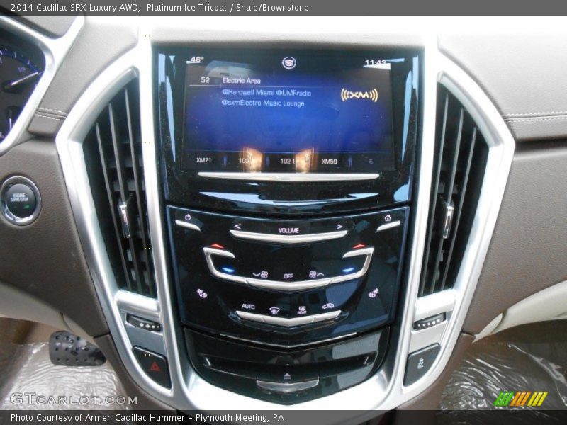 Platinum Ice Tricoat / Shale/Brownstone 2014 Cadillac SRX Luxury AWD