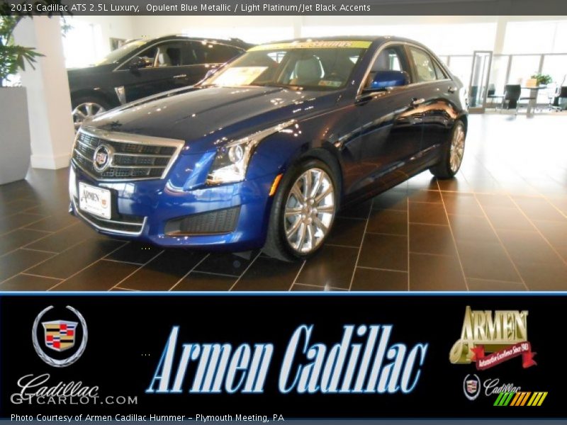 Opulent Blue Metallic / Light Platinum/Jet Black Accents 2013 Cadillac ATS 2.5L Luxury