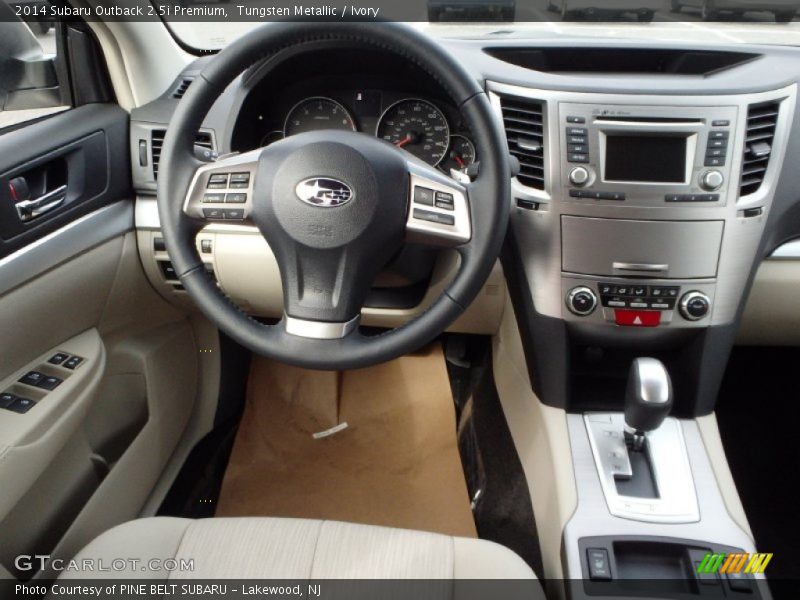Tungsten Metallic / Ivory 2014 Subaru Outback 2.5i Premium