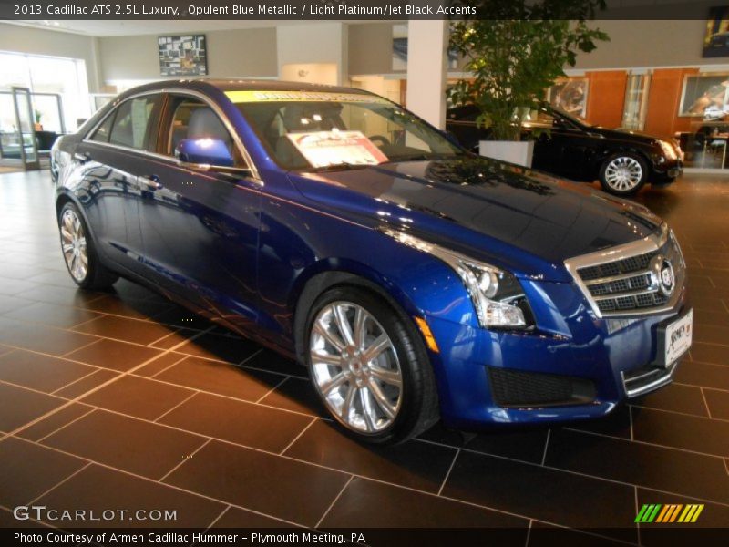 Opulent Blue Metallic / Light Platinum/Jet Black Accents 2013 Cadillac ATS 2.5L Luxury