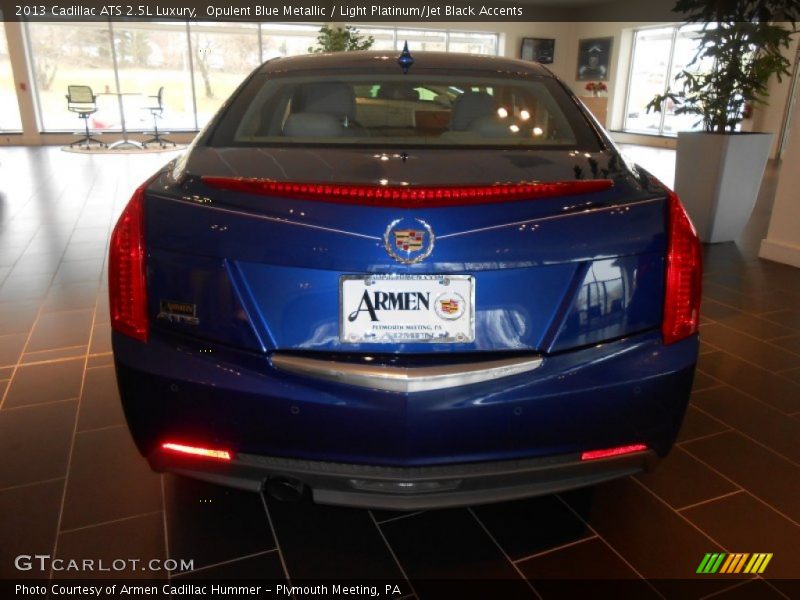 Opulent Blue Metallic / Light Platinum/Jet Black Accents 2013 Cadillac ATS 2.5L Luxury