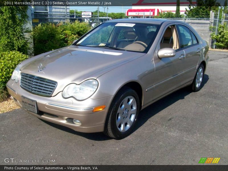 Desert Silver Metallic / Java 2001 Mercedes-Benz C 320 Sedan