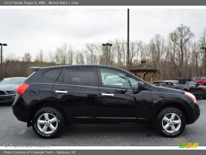 Wicked Black / Gray 2010 Nissan Rogue SL AWD
