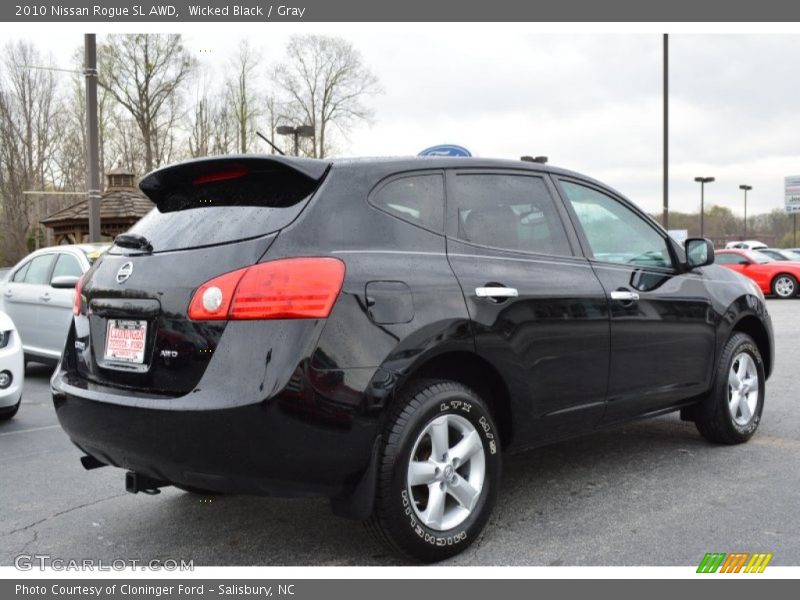 Wicked Black / Gray 2010 Nissan Rogue SL AWD