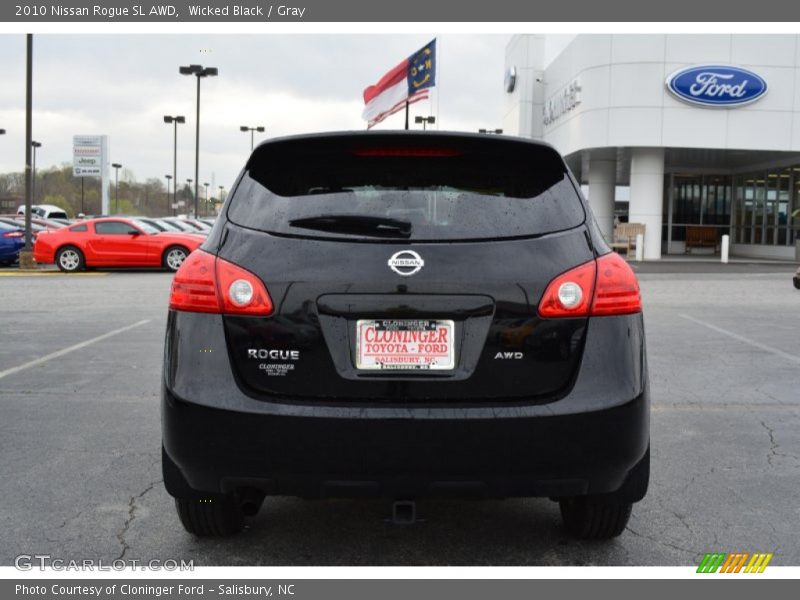 Wicked Black / Gray 2010 Nissan Rogue SL AWD