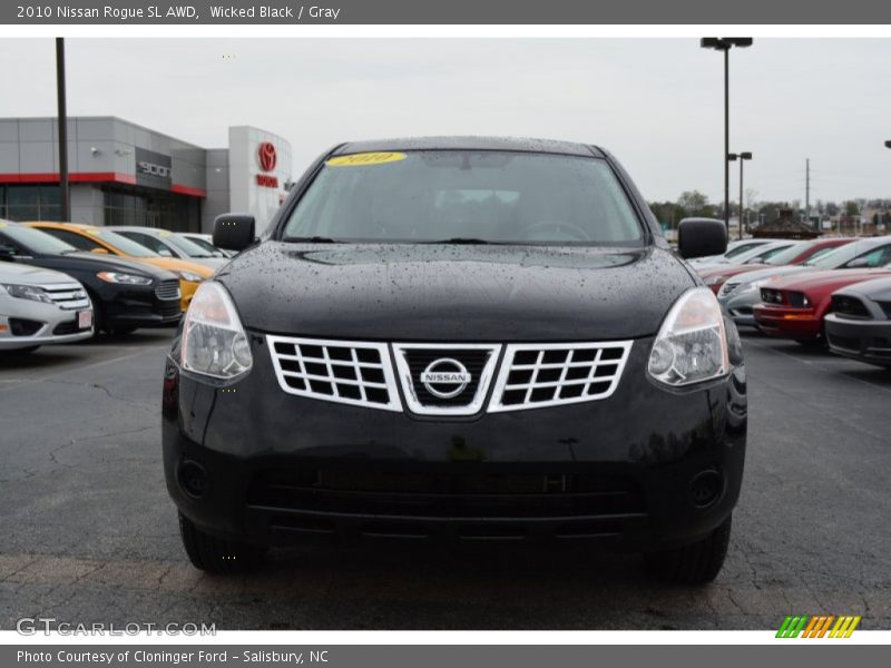 Wicked Black / Gray 2010 Nissan Rogue SL AWD