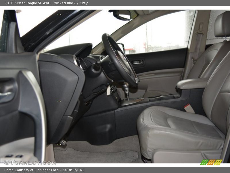 Wicked Black / Gray 2010 Nissan Rogue SL AWD