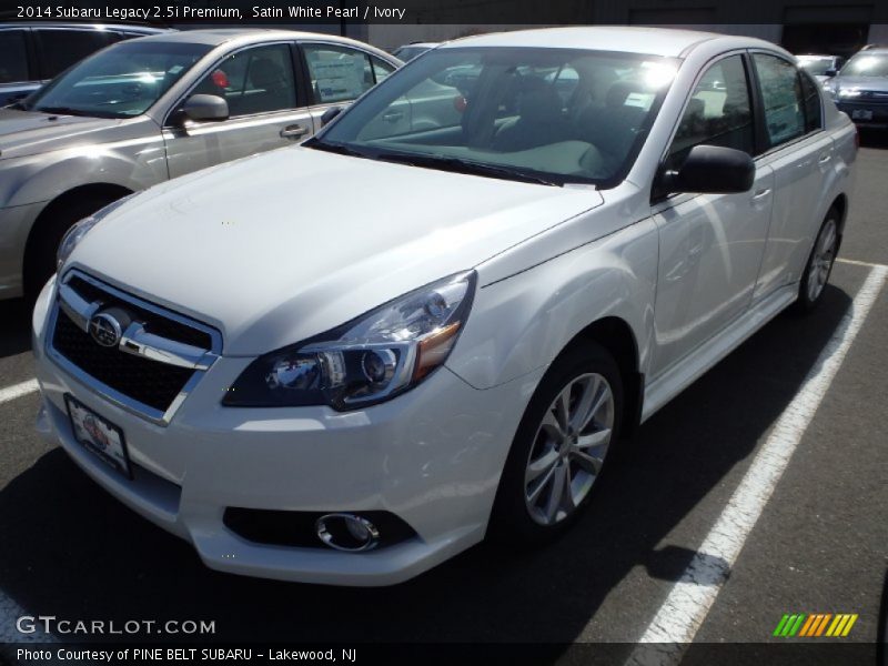 Satin White Pearl / Ivory 2014 Subaru Legacy 2.5i Premium