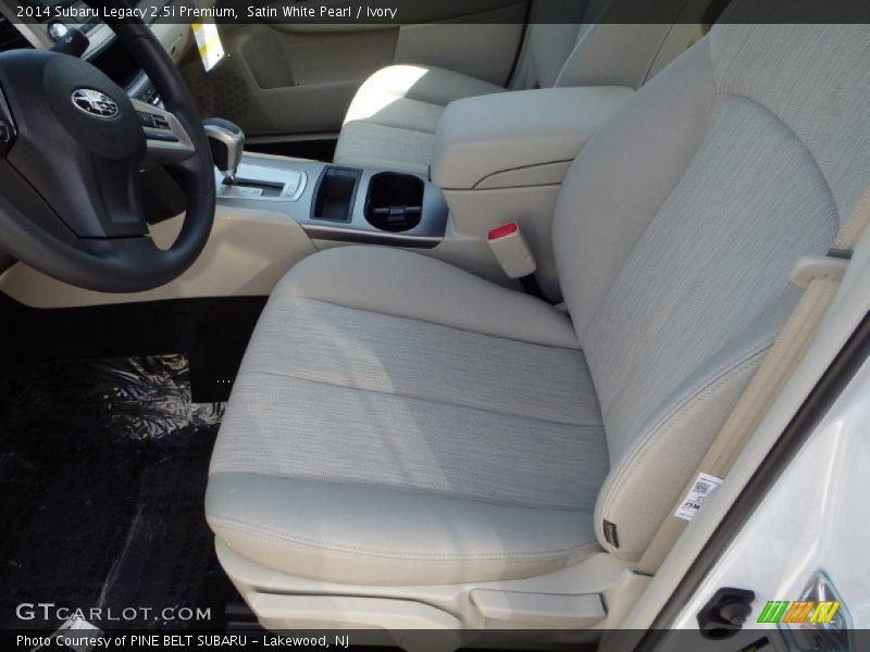 Satin White Pearl / Ivory 2014 Subaru Legacy 2.5i Premium