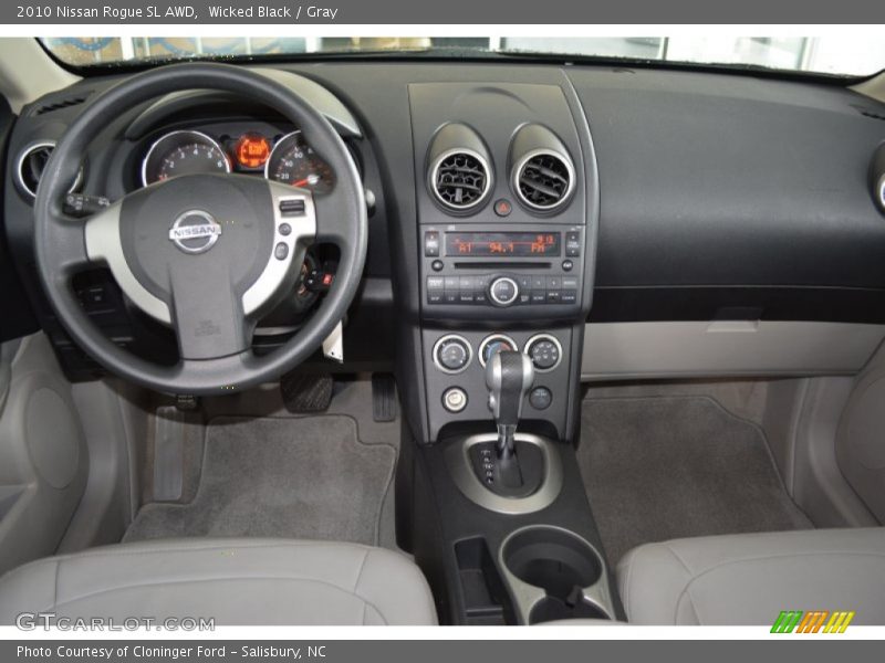 Wicked Black / Gray 2010 Nissan Rogue SL AWD