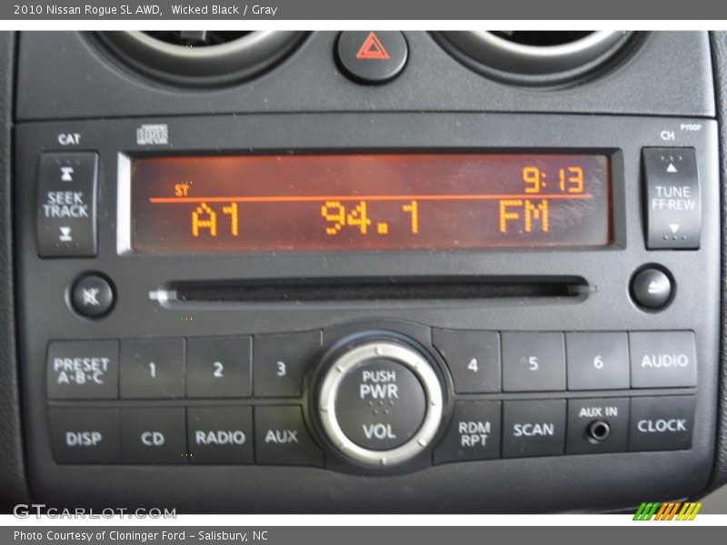 Wicked Black / Gray 2010 Nissan Rogue SL AWD