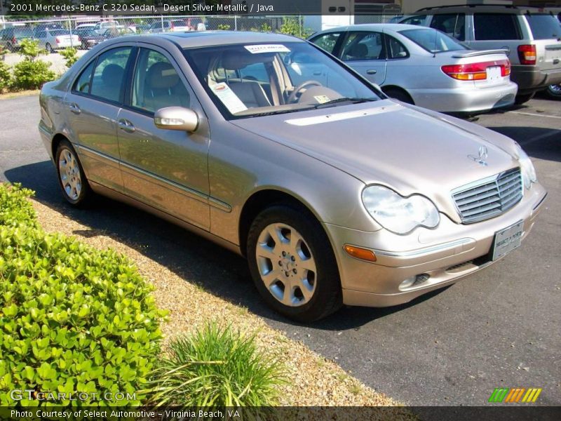 Desert Silver Metallic / Java 2001 Mercedes-Benz C 320 Sedan