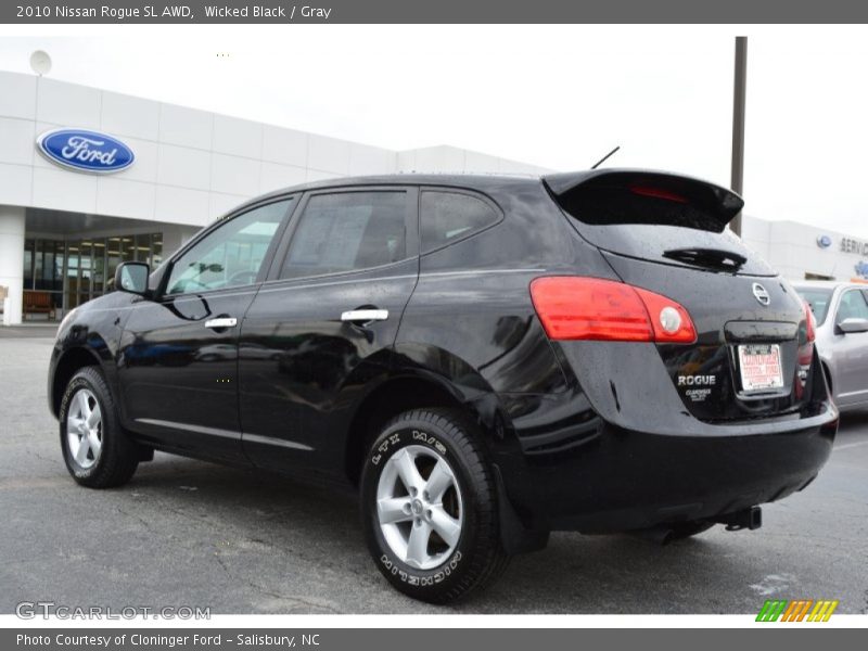 Wicked Black / Gray 2010 Nissan Rogue SL AWD