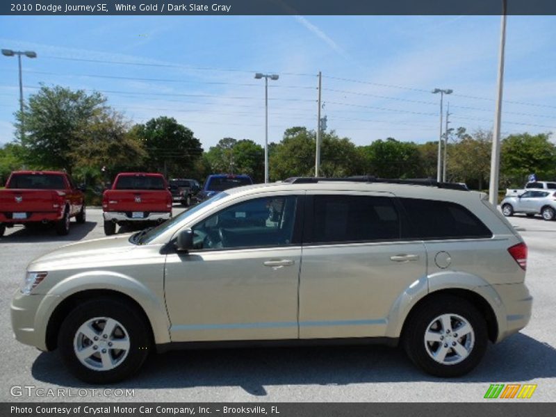 White Gold / Dark Slate Gray 2010 Dodge Journey SE