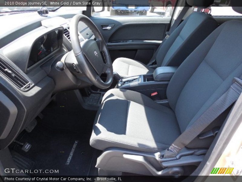 White Gold / Dark Slate Gray 2010 Dodge Journey SE