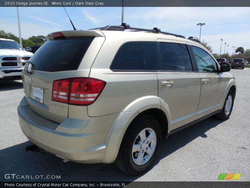 White Gold / Dark Slate Gray 2010 Dodge Journey SE