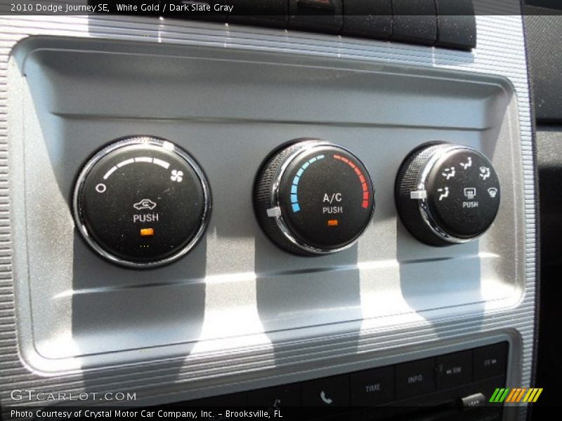 White Gold / Dark Slate Gray 2010 Dodge Journey SE