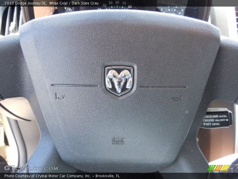 White Gold / Dark Slate Gray 2010 Dodge Journey SE
