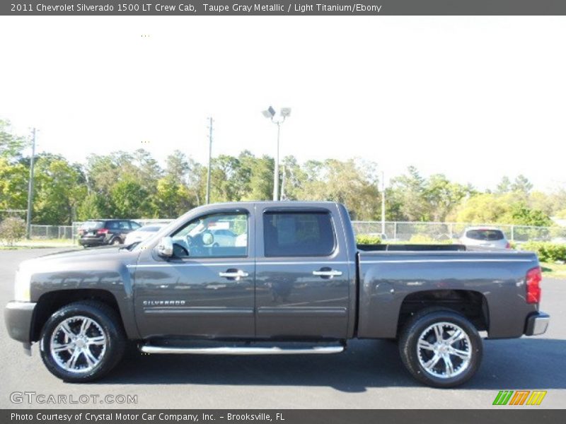 Taupe Gray Metallic / Light Titanium/Ebony 2011 Chevrolet Silverado 1500 LT Crew Cab