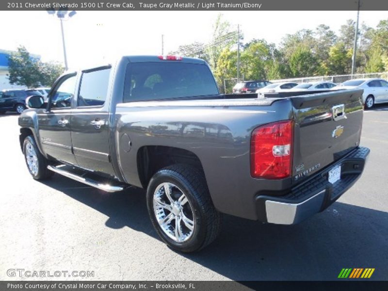 Taupe Gray Metallic / Light Titanium/Ebony 2011 Chevrolet Silverado 1500 LT Crew Cab
