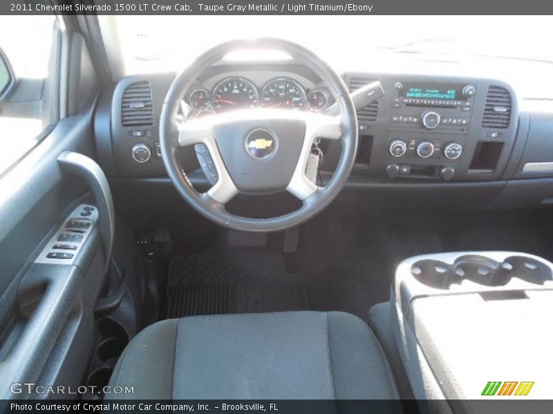 Taupe Gray Metallic / Light Titanium/Ebony 2011 Chevrolet Silverado 1500 LT Crew Cab