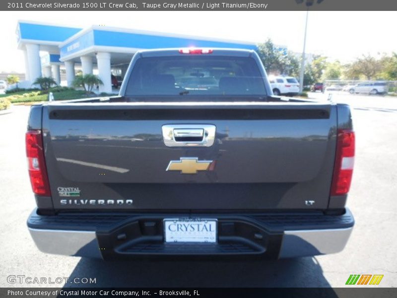 Taupe Gray Metallic / Light Titanium/Ebony 2011 Chevrolet Silverado 1500 LT Crew Cab