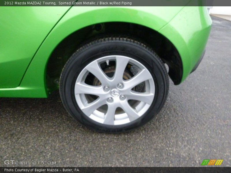 Spirted Green Metallic / Black w/Red Piping 2012 Mazda MAZDA2 Touring