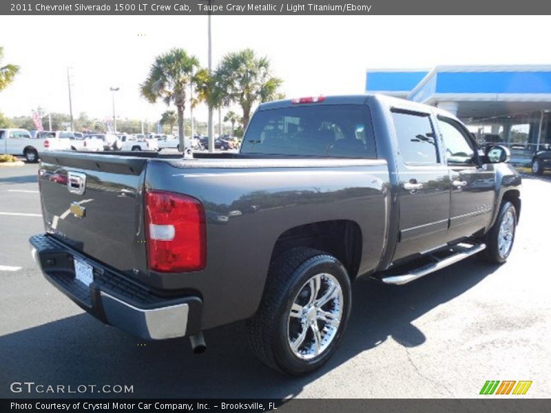 Taupe Gray Metallic / Light Titanium/Ebony 2011 Chevrolet Silverado 1500 LT Crew Cab