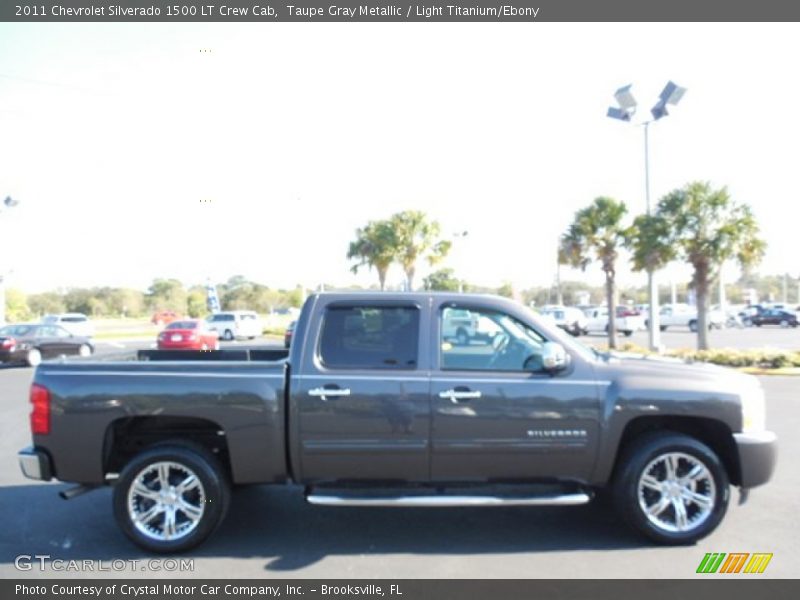 Taupe Gray Metallic / Light Titanium/Ebony 2011 Chevrolet Silverado 1500 LT Crew Cab