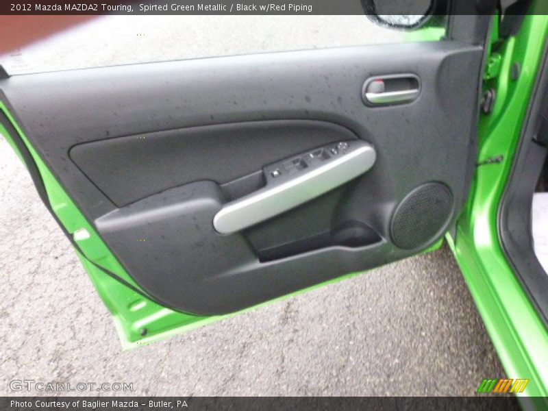 Spirted Green Metallic / Black w/Red Piping 2012 Mazda MAZDA2 Touring