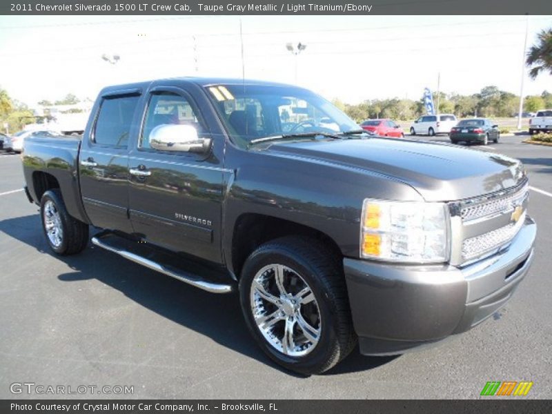 Taupe Gray Metallic / Light Titanium/Ebony 2011 Chevrolet Silverado 1500 LT Crew Cab