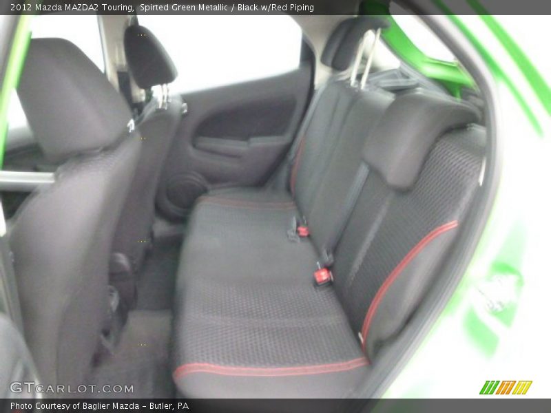 Spirted Green Metallic / Black w/Red Piping 2012 Mazda MAZDA2 Touring