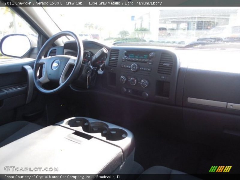 Taupe Gray Metallic / Light Titanium/Ebony 2011 Chevrolet Silverado 1500 LT Crew Cab