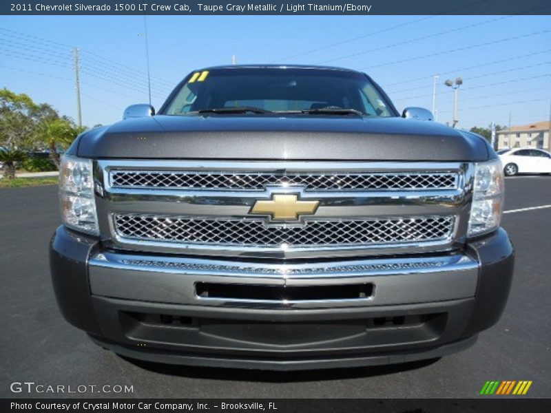 Taupe Gray Metallic / Light Titanium/Ebony 2011 Chevrolet Silverado 1500 LT Crew Cab