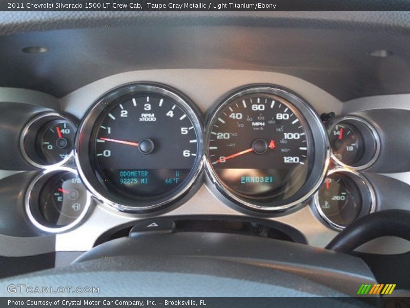 Taupe Gray Metallic / Light Titanium/Ebony 2011 Chevrolet Silverado 1500 LT Crew Cab