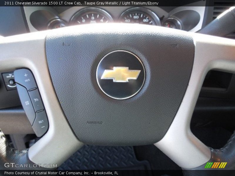 Taupe Gray Metallic / Light Titanium/Ebony 2011 Chevrolet Silverado 1500 LT Crew Cab
