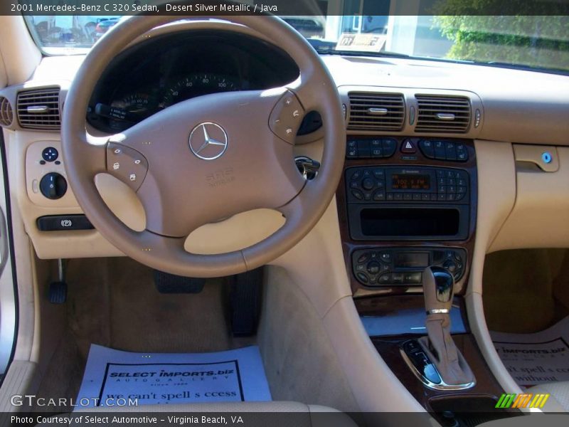 Desert Silver Metallic / Java 2001 Mercedes-Benz C 320 Sedan