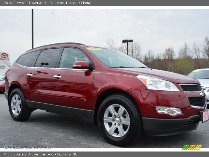 Red Jewel Tintcoat / Ebony 2010 Chevrolet Traverse LT
