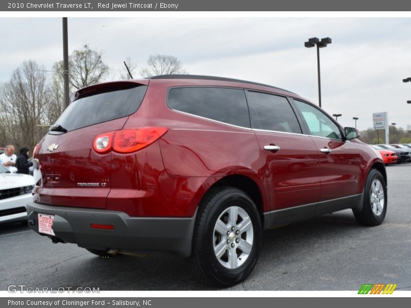 Red Jewel Tintcoat / Ebony 2010 Chevrolet Traverse LT