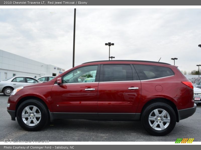 Red Jewel Tintcoat / Ebony 2010 Chevrolet Traverse LT